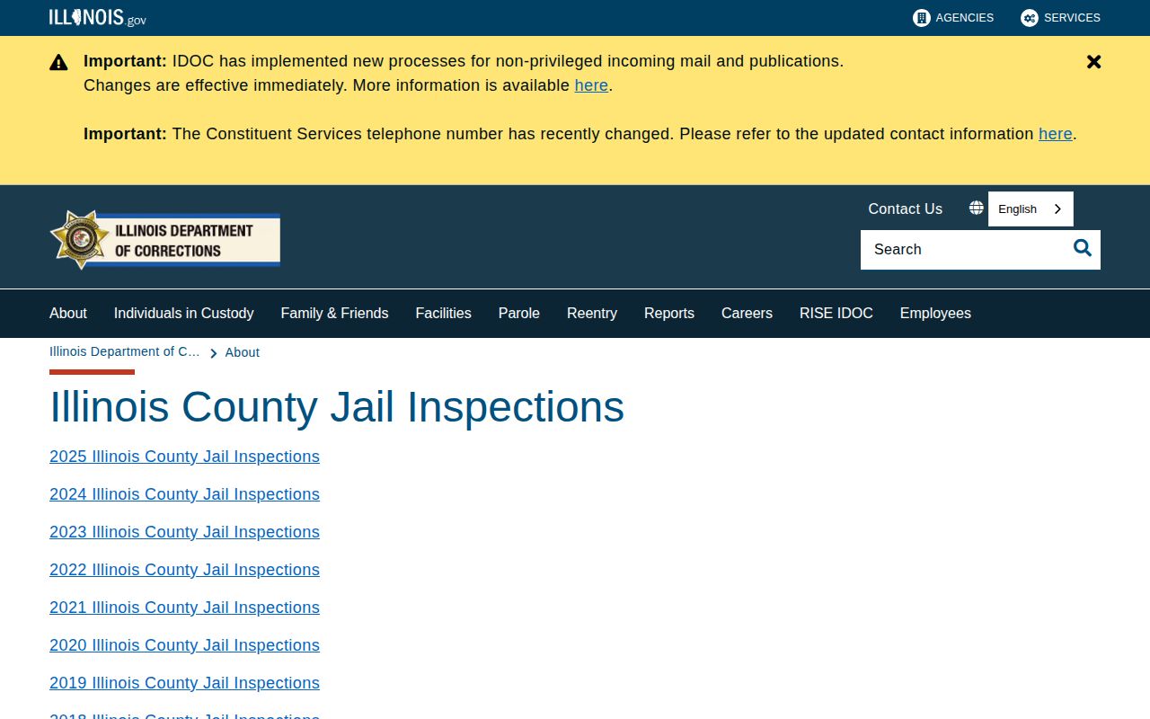 Clark County Jail release-record context from the Illinois jail inspection index